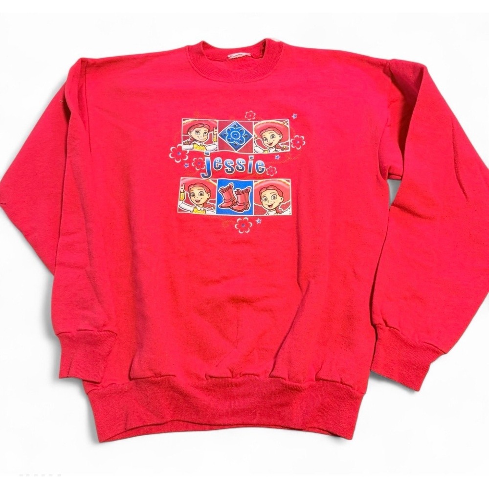 Vintage Disney Pixar Toy Story Jessie Sweatshirt Adult Medium Red Crewneck
